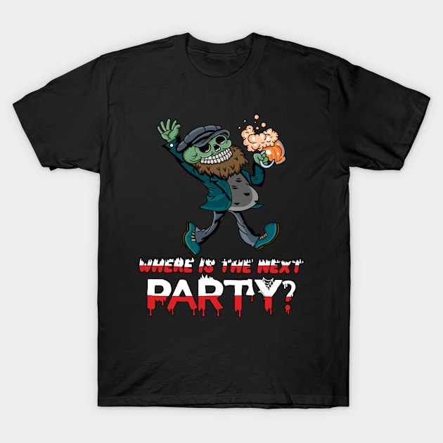 Where Is The Next Party Partying Halloween T-Shirt by T-Shirt.CONCEPTS